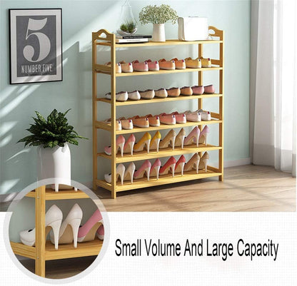 Bamboo 5 Tier Shoe Rack