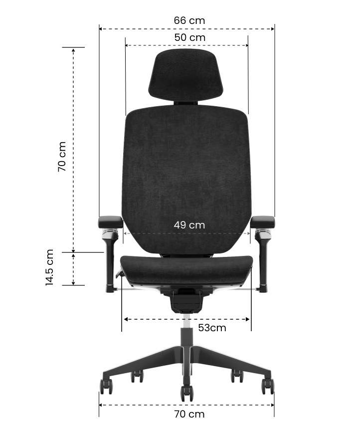 FLEXISPOT Multifunctional Fabric Ergonomic Chair (BS12 PRO)