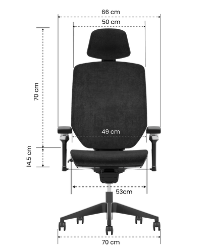 FLEXISPOT Multifunctional Fabric Ergonomic Chair (BS12 PRO)