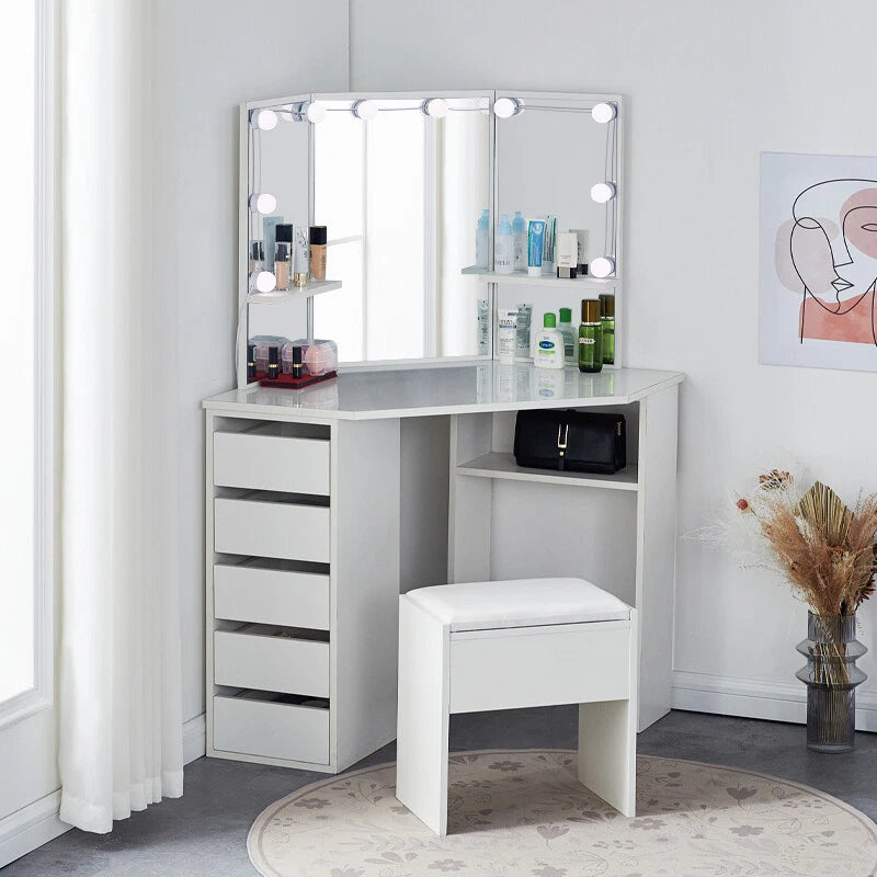 The Roze corner vanity table