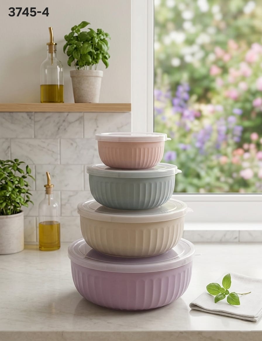 Cap Tight Deluxe Storage Containers(Set of 4)
