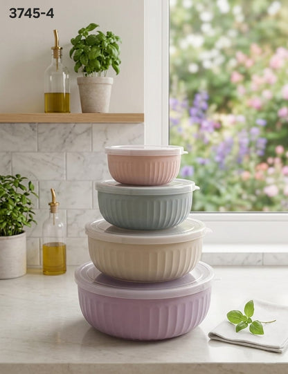 Cap Tight Deluxe Storage Containers(Set of 4)
