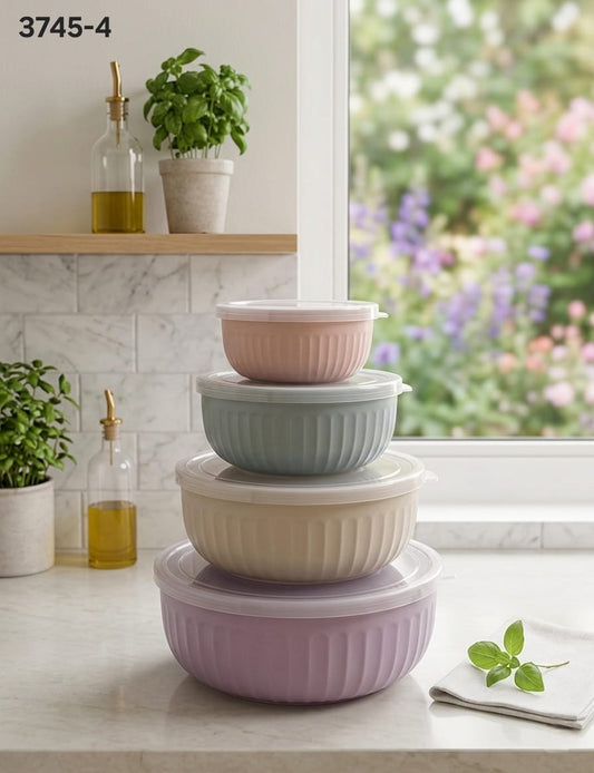 Cap Tight Deluxe Storage Containers(Set of 4)