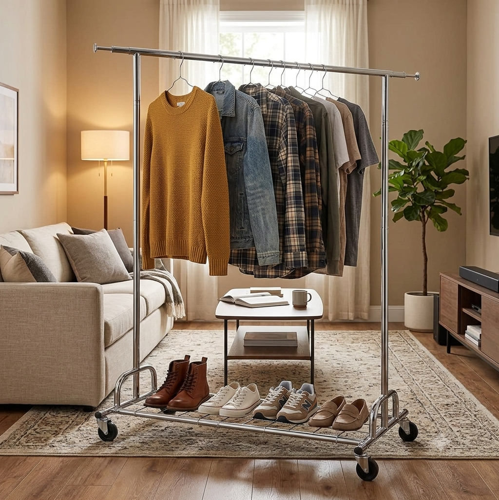 Heavy Duty Clothes Garment Rack