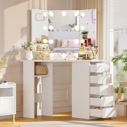 The Roze corner vanity table