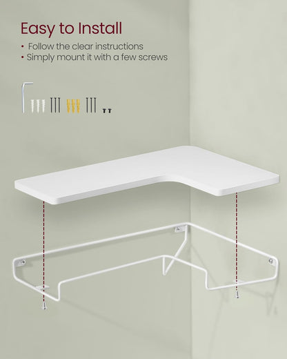 VASAGLE Set of 2 Corner Shelves