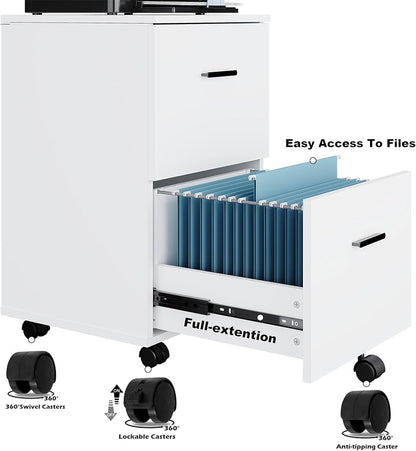 Panana 2 Drawer Mobile File Cabinet