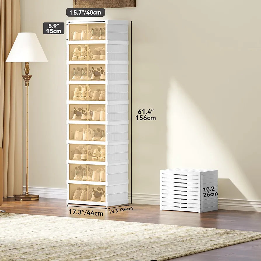 Foldable Shoe Rack Organizer Cabinet