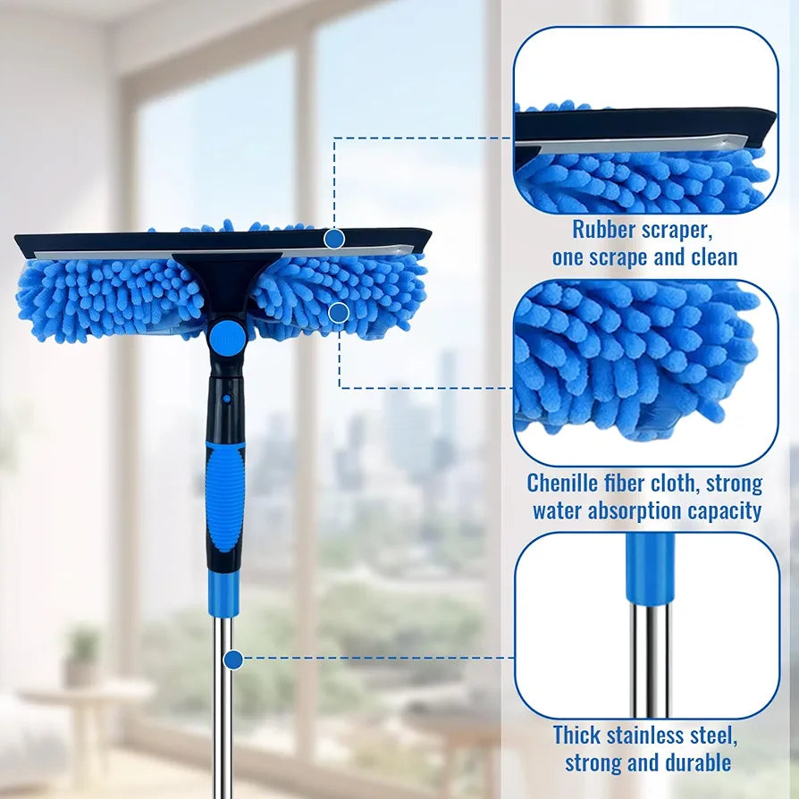 LONG Window Mop AND MICROFIBER CLEANING