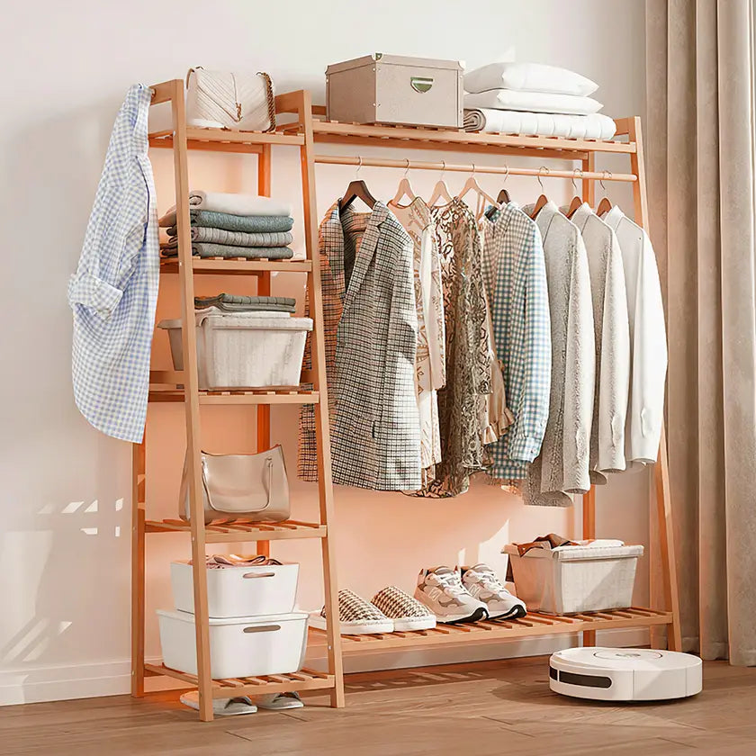 Bamboo Clothes Rack