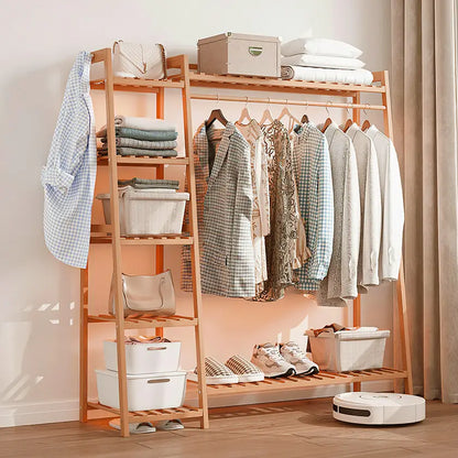 Bamboo Clothes Rack