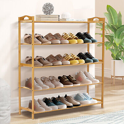 Bamboo 5 Tier Shoe Rack