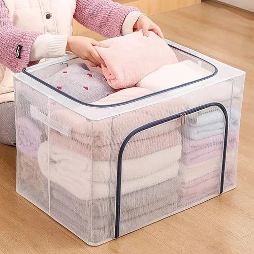 Extra Large Storage Bag Box 100L Transparent 2 pieces
