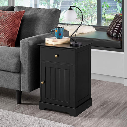 Yaheetech Set of 2 Black Bedside Tables 613869