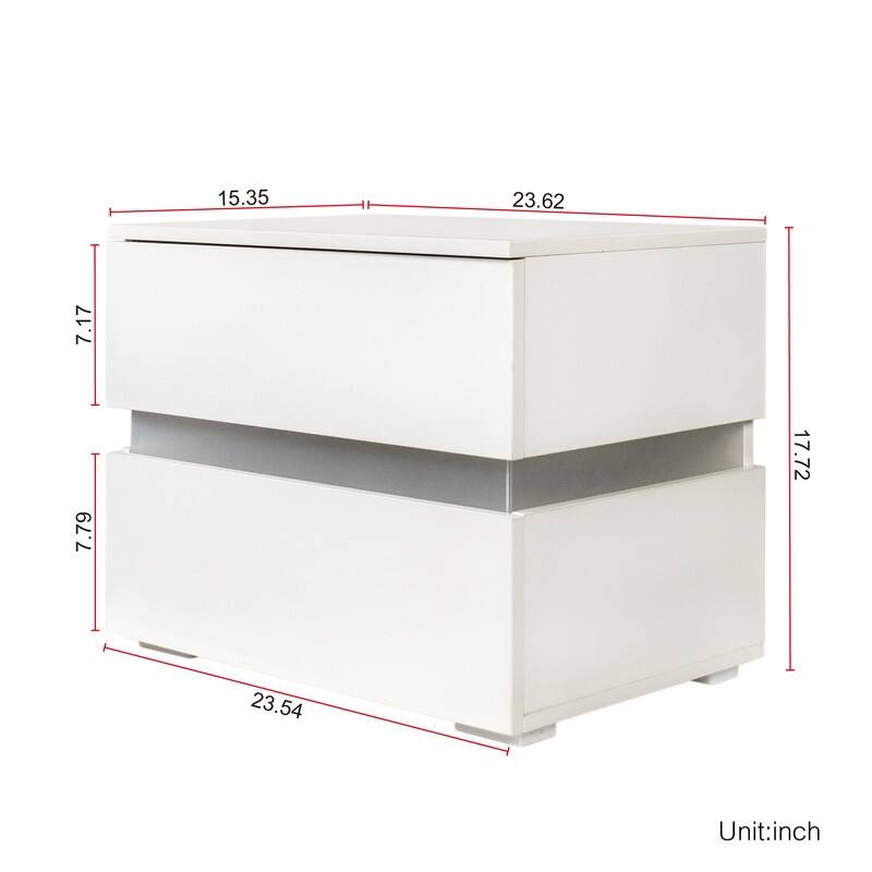 RGB LED Bedside Drawes