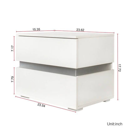 RGB LED Bedside Drawes