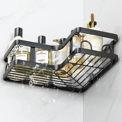 5 Pack Corner Shelf Bathroom  No Drilling, Rustproof