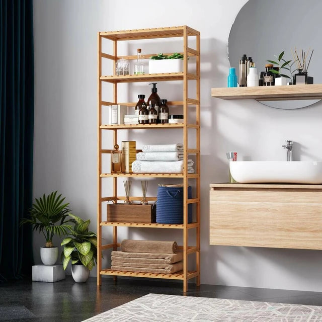 6 Tier Bamboo Shelf