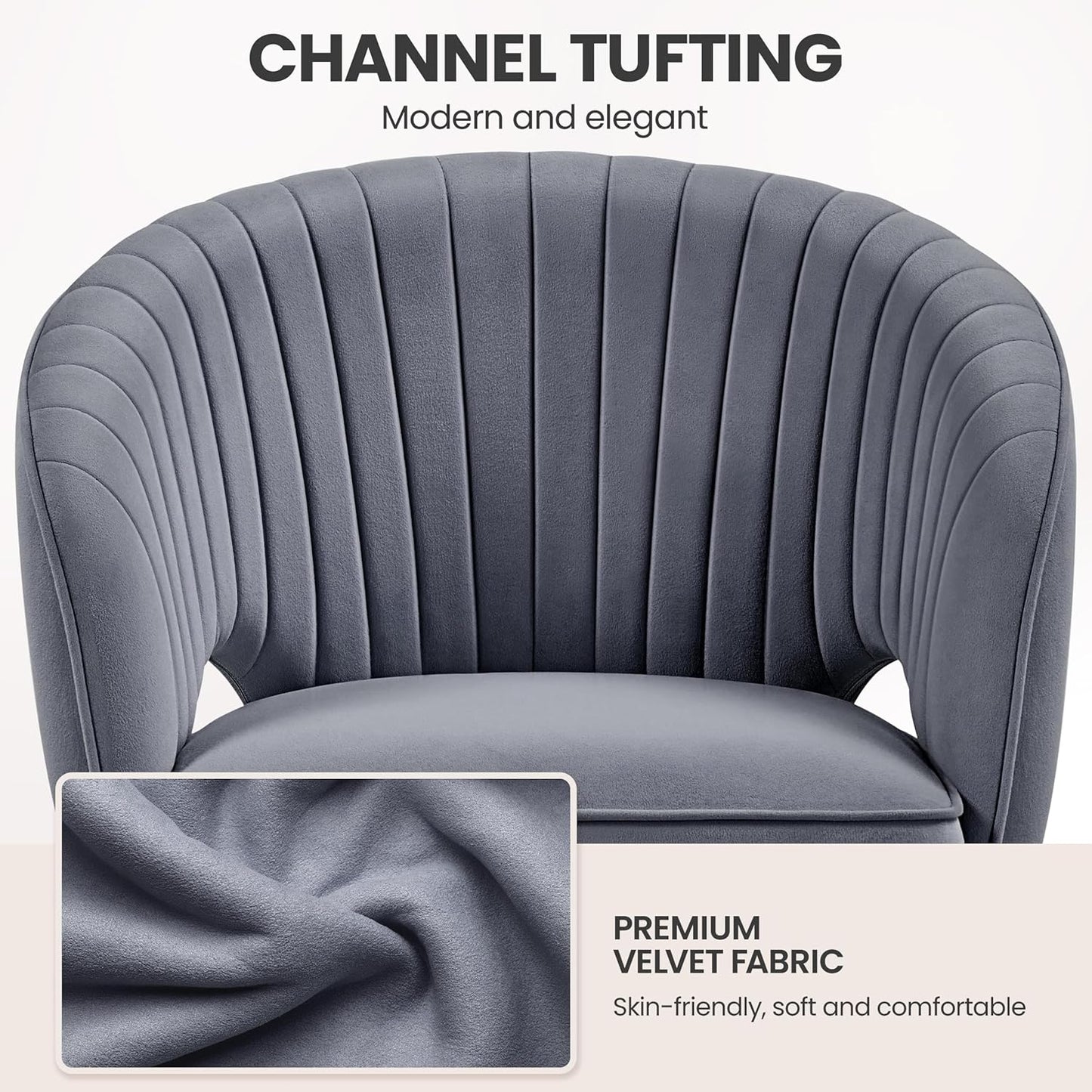 Yaheetech Velvet Desk Chair