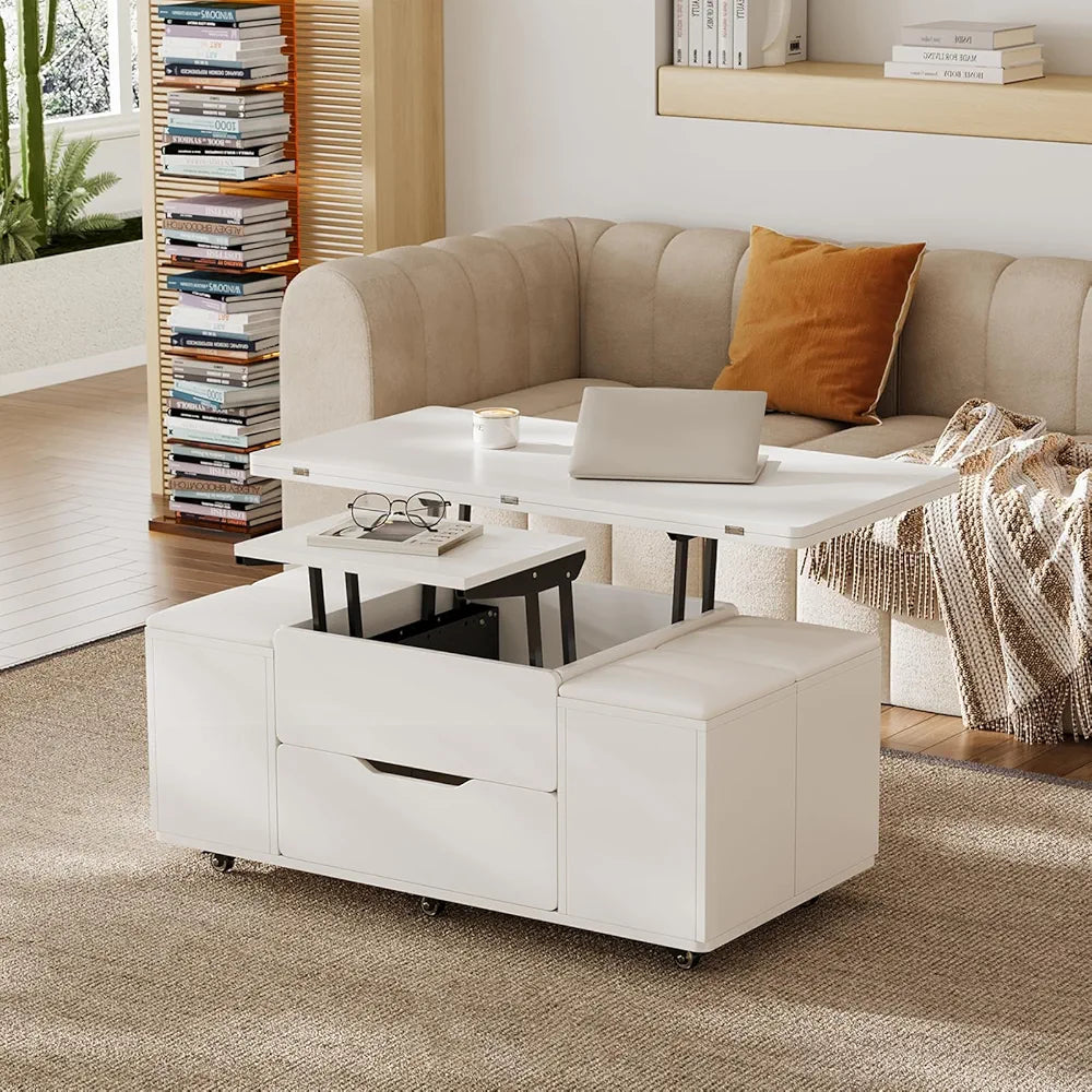 Homary White Lift Top Coffee