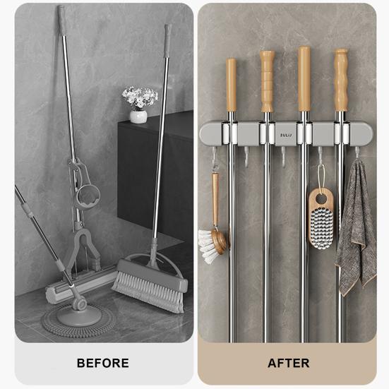 Wall-Mounted Mop Holder