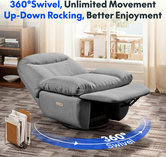 FLEXISPOT XR6 Recliner Swivel Rocking Chair