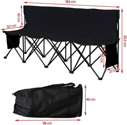 Yaheetech Camping Bench, Foldable Bench for 4 People
