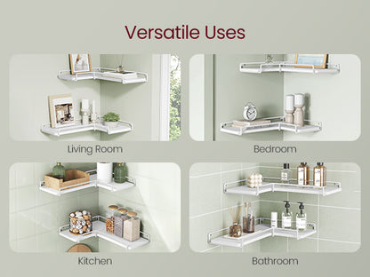 VASAGLE Set of 2 Corner Shelves