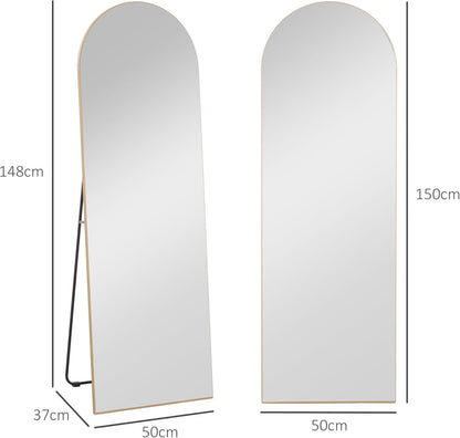 Gold Full Body Mirror Arch 50 x 150 cm