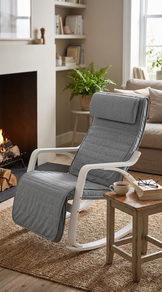 SONGMICS Birch Wood Rocking Chair