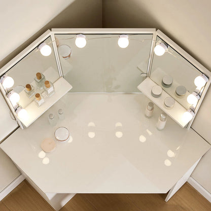 The Roze corner vanity table