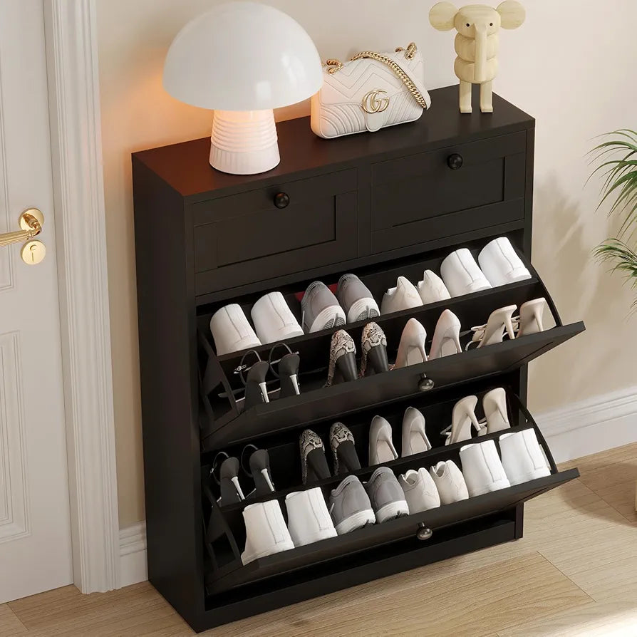 VOWNER Shoe Cabinet (Black or white)