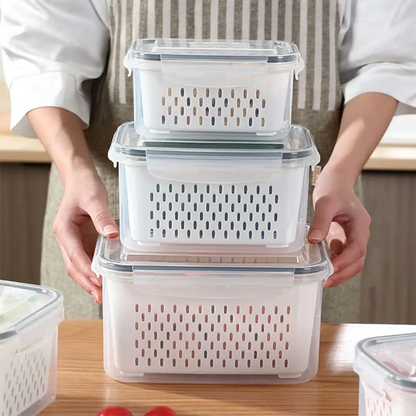 Draining Basket Container(set 3pcs)