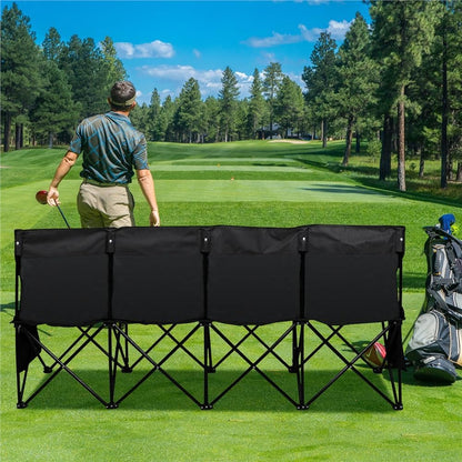 Yaheetech Camping Bench, Foldable Bench for 4 People