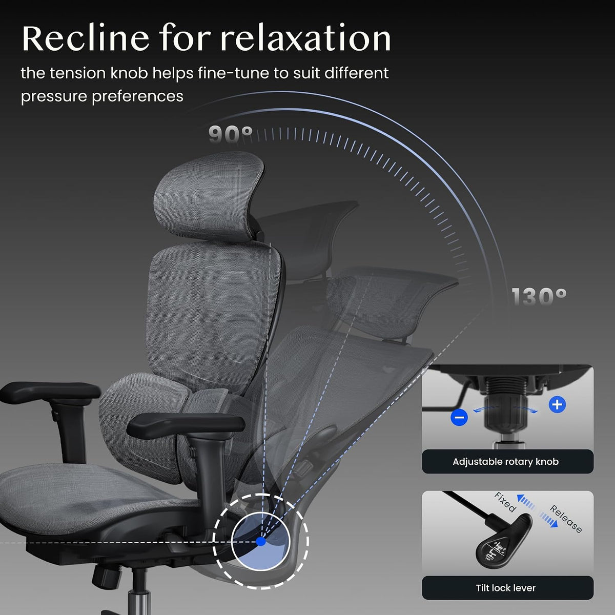FlexiSpot C7DG-LITE-V2 Ergonomic Office Chair