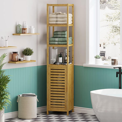 Freestanding Bamboo Cabinet