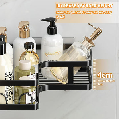 5 Pack Corner Shelf Bathroom  No Drilling, Rustproof