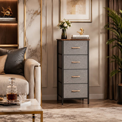 Chest of 4 Fabric Drawers