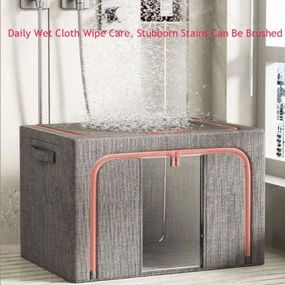 Metal Frame Storage Bag Box (2pcs)
