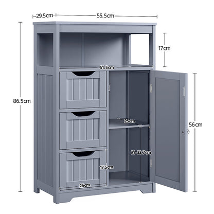 Yaheetech Storage Cabinet, Gray