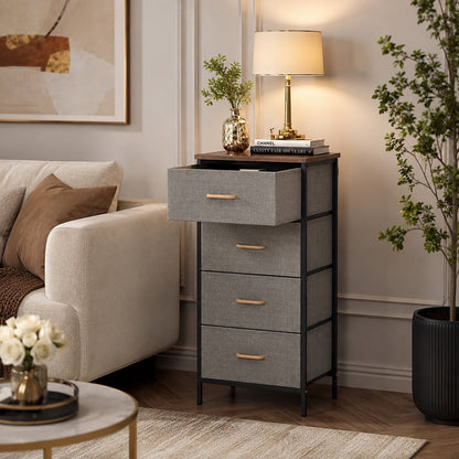 Chest of 4 Fabric Drawers