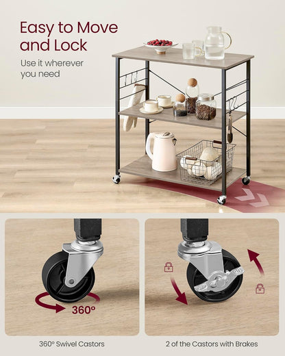 VASAGLE Serving Trolley KKS067K02