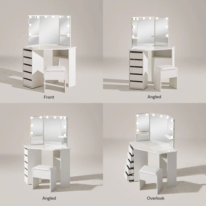 The Roze corner vanity table