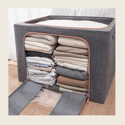 Metal Frame Storage Bag Box (2pcs)