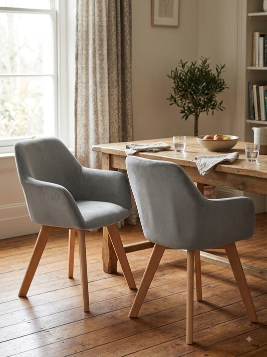 HOMCOM Set of 2 Dining Chairs