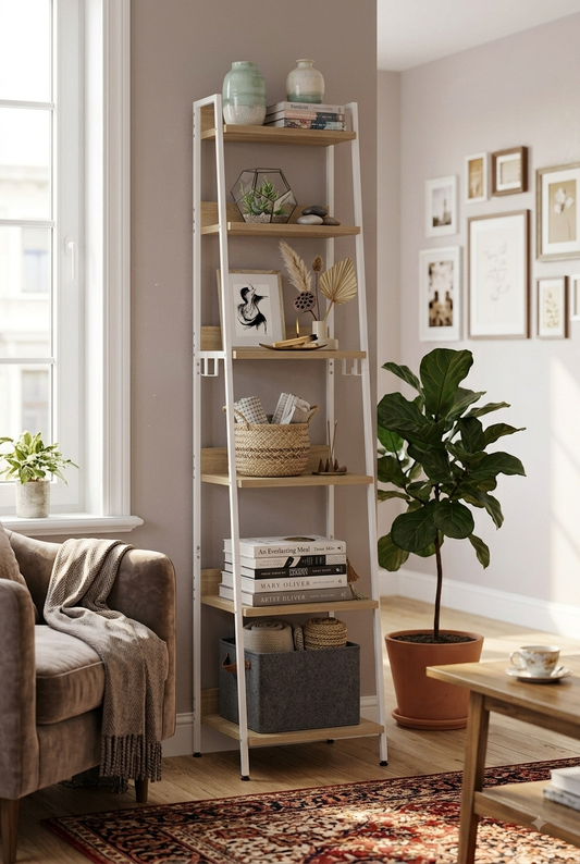 WOLTU Bookcase with 6 Levels