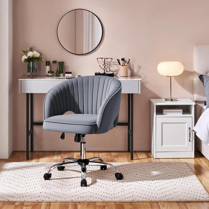 Yaheetech Velvet Desk Chair