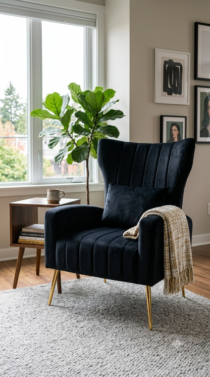 Modern Velvet Armchair