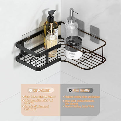 5 Pack Corner Shelf Bathroom  No Drilling, Rustproof