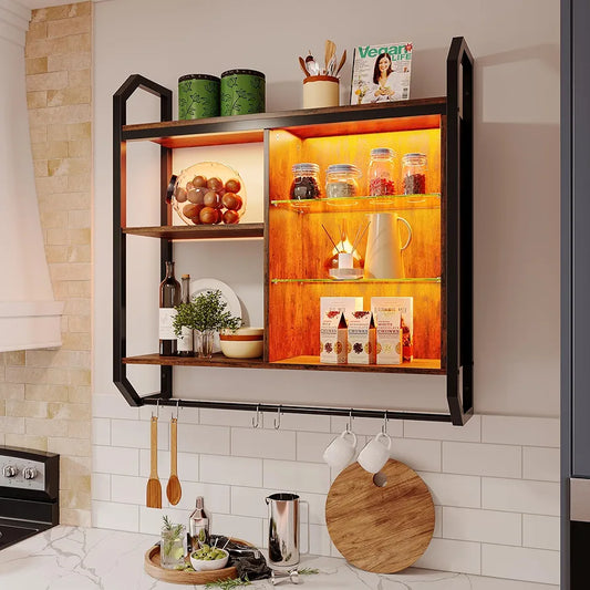 LED Floating Shelves